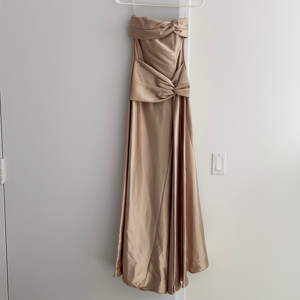 Jessica McClintock champagne gown